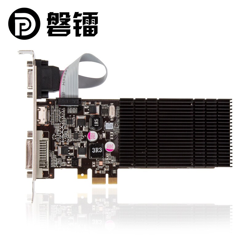 Rock Radium GT210 1G PCIE1X server Private dual-screen passive type of work-control graphics card