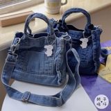 Брендовая японская сумка на одно плечо, универсальная джинсовая сумка через плечо для отдыха, в японском стиле, в корейском стиле