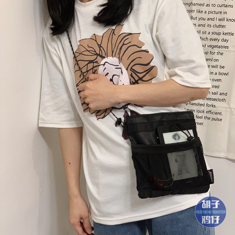 Student italics Shoulder Bag Girl Daily Tide Lap Bags Women 100 Hitch Korean Edition Retro Street Pat Mini Cell Phone Bag