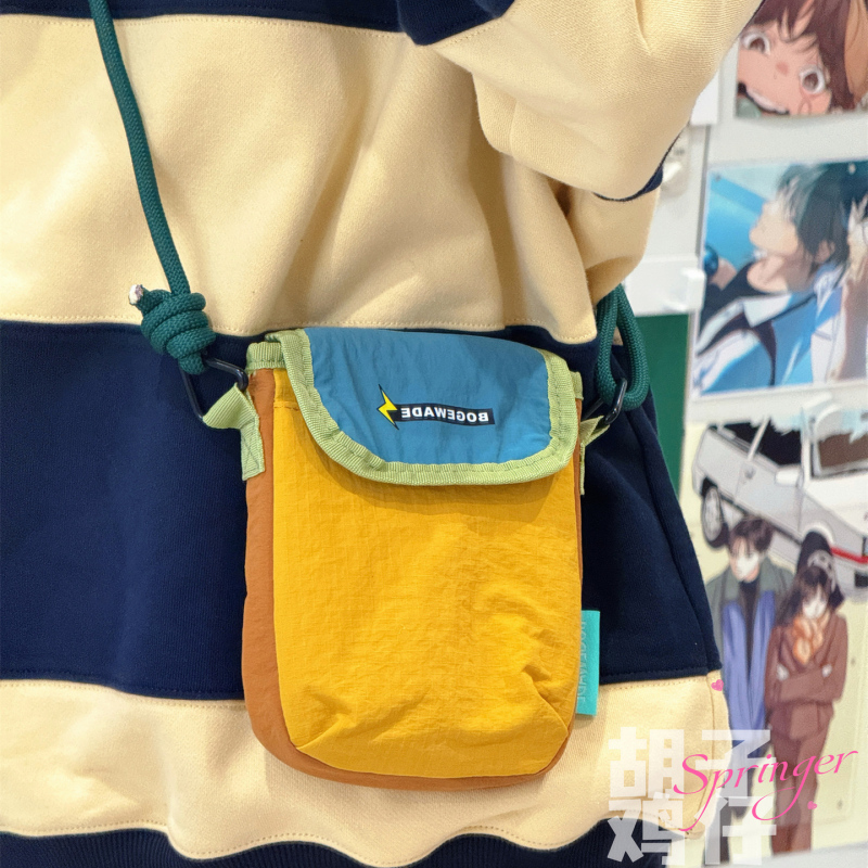 Bearded Chicken Retro Color-Blocking Cute Girl Mini Crossbody Phone Bag Women's Fashionable Lightweight Dopamine Small Bag Bearded Chicken Retro Color-Blocking Cute Girl Mini Crossbody Phone Bag Women's Fashionable Lightweight Dopamine Small Bag