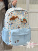 Bearded Chicken Backpack for Junior High School Girls, Niche High-Value Backpack for Girls, Cute Puppy High School Student Backpack
