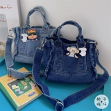 Брендовая японская сумка на одно плечо, универсальная джинсовая сумка через плечо для отдыха, в японском стиле, в корейском стиле