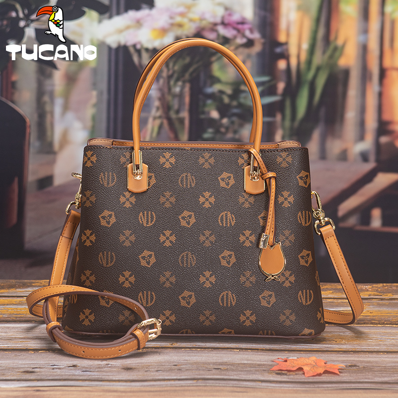 啄木鸟女包女士包包2025新款洋气送妈妈手提大容量单肩斜挎包中年