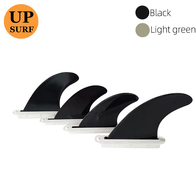 UPSURF Surfing tail rudder four pieces of accessories plastic fish fin single tap surfboard tailfin surf fin