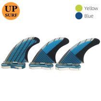 UPSURF Honeycomb fin surfboard fin Tail rudder Surf Caudal fin Double Tabs 2 glass fiber caudal fin