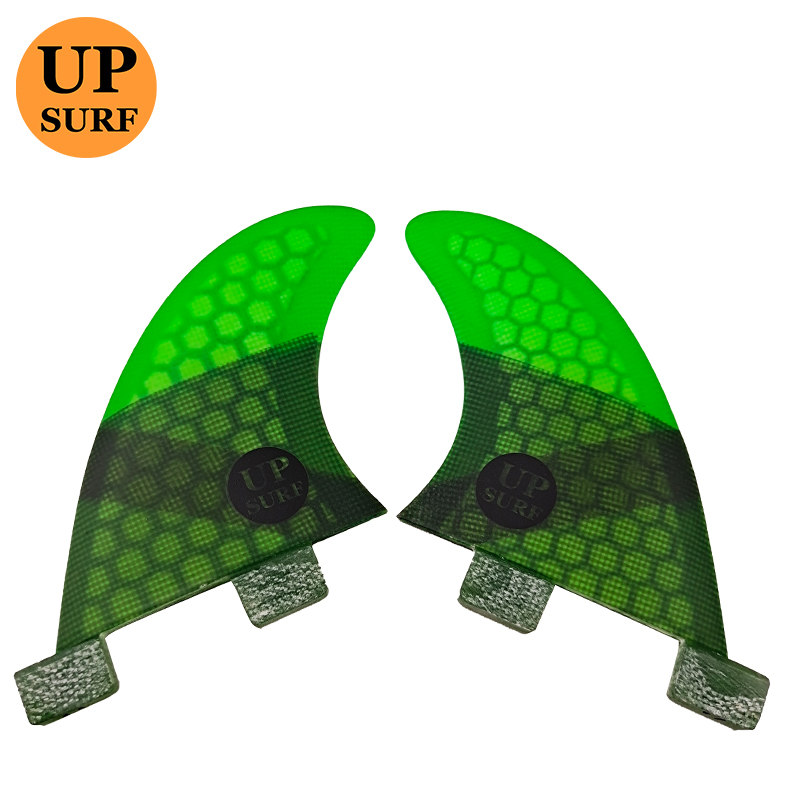 UPSURF fiberglass honeycomb tail fin GL surfboard fin surfboard fin two-piece set Double Tabs