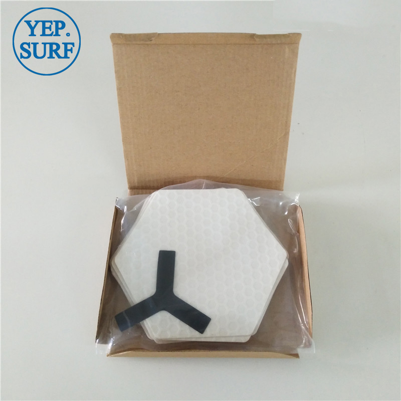 Surfboard non-slip mat hexagonal honeycomb shape foot pad surf pad surf anti-slip mat 10 pieces of silicone material