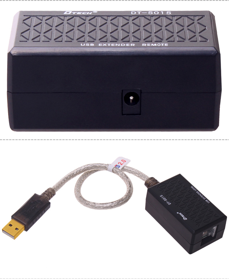 Dtech USB mở rộng cáp mở rộng UTP 60 m usb máy tính giao diện cáp khuếch đại điện bên ngoài CÁP USB RJ45 chuột kết nối với một mạng lưới máy chủ để giám sát đầu mở rộng - USB Aaccessories cổng sạc usb