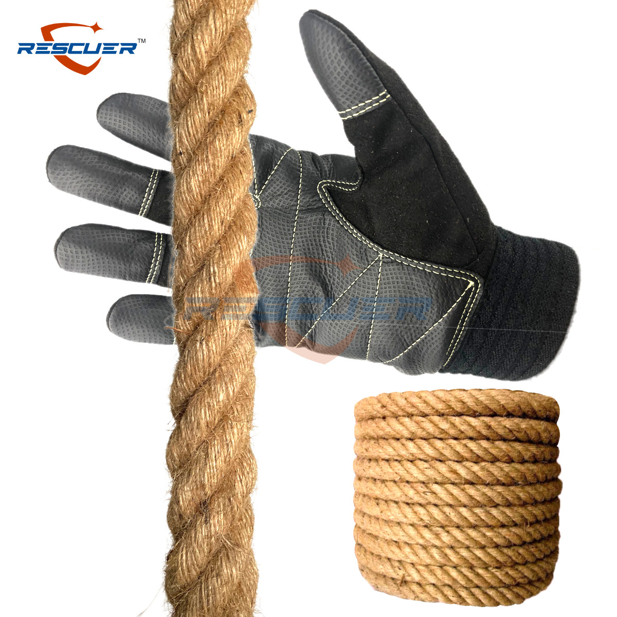 Fire Training Rope simulates high - altitude operation rope climbs with hemp rope length diameter can be customized