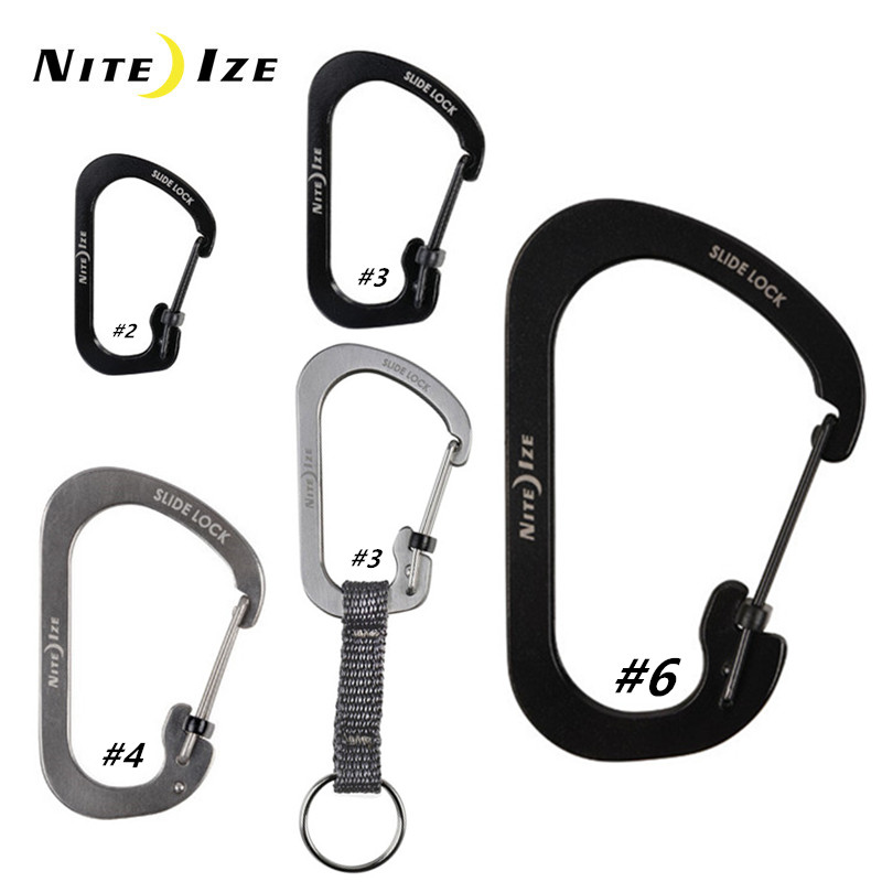 Nailove Nite izeSELECED with lock C word mountaineering buckle hanging buckle lock key button kettle Quick hanging outdoor EDC