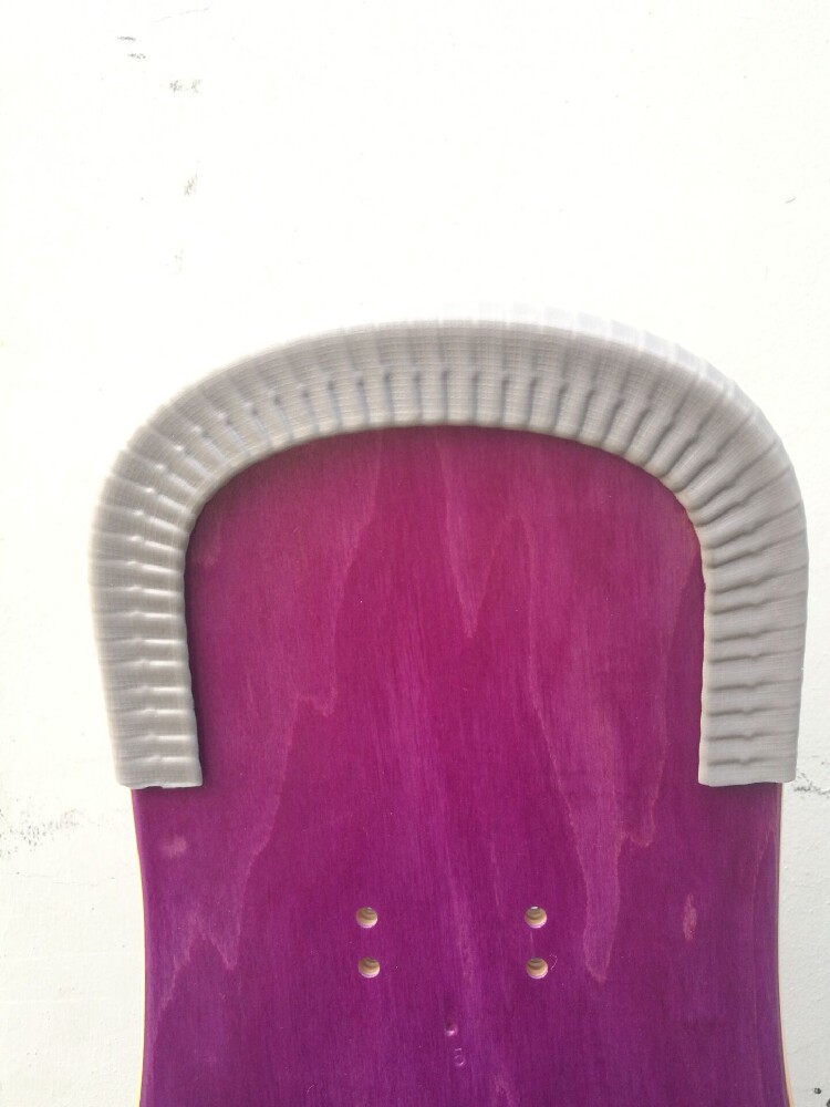 (Wood snow)Long board head protection anti-collision strip Skateboard head protection head anti-collision