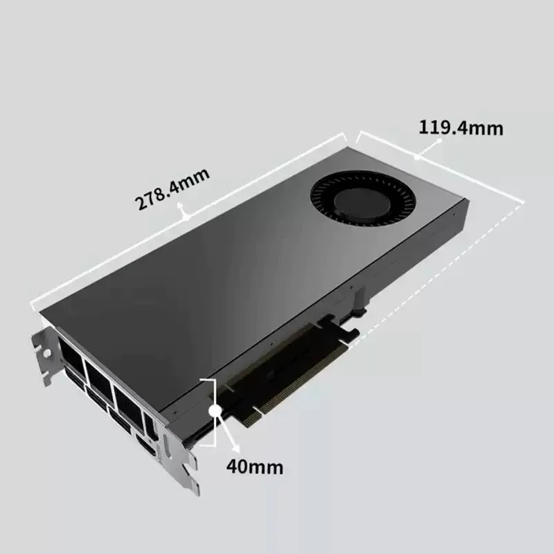 Двойно-широкий турбо-серверный рабочий графический адаптер NVIDIA RTX4080/4090/4070/4060TI