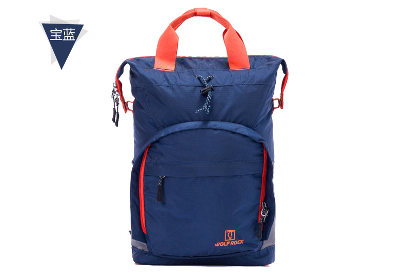Wolf Rock Portable Ba lô Du lịch ngoài trời Ba lô Túi xách đa năng Túi thông thường Ba lô balo degrey ss3