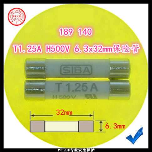 Fuse 189140 7006565 T 1 25A H 500V 6x32mm fuse tube