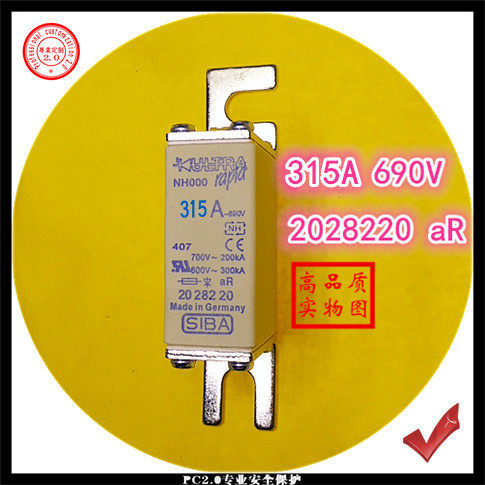 Fuse 315A aR 690V 700V NH000 2028220 200kA high quality melting core