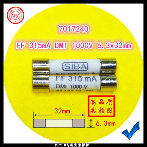 FF 315mA DMI 1000V 7017240 315mA 6 3x32mm METER PROCESS TABLE FUSE