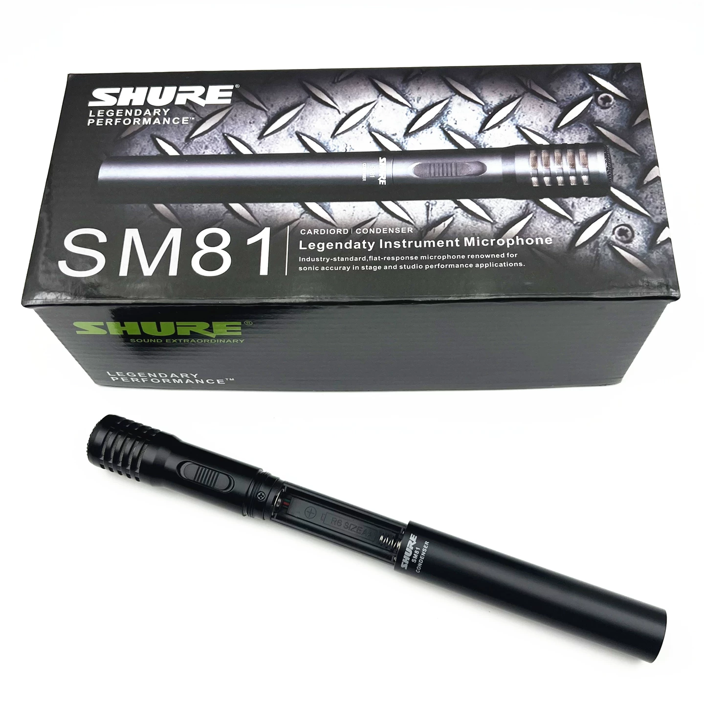 Конденсаторный микрофон проводной Shure SM81 для сцены: вокал, фортепиано, струнные инструменты, гитара