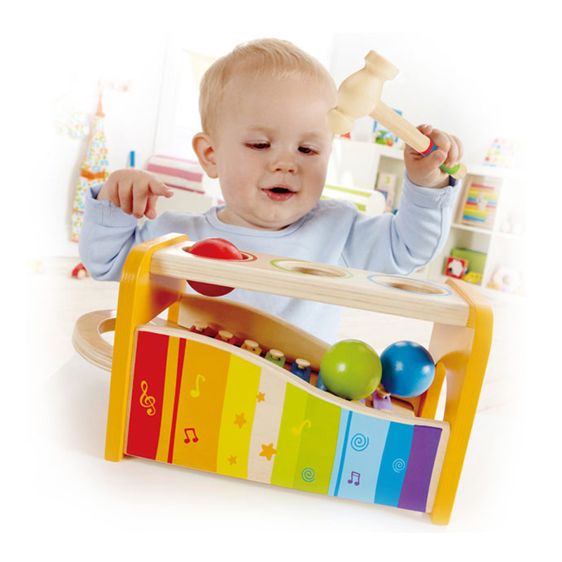 German Hape children's educational toy ball 1-6 years old percussion instrument baby music enlightenment knock piano table xylophone