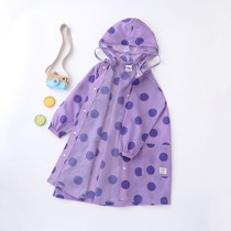 Japanese new simple light and quick-drying raincoat for children kindergarten pupils baby long schoolbag bit poncho
