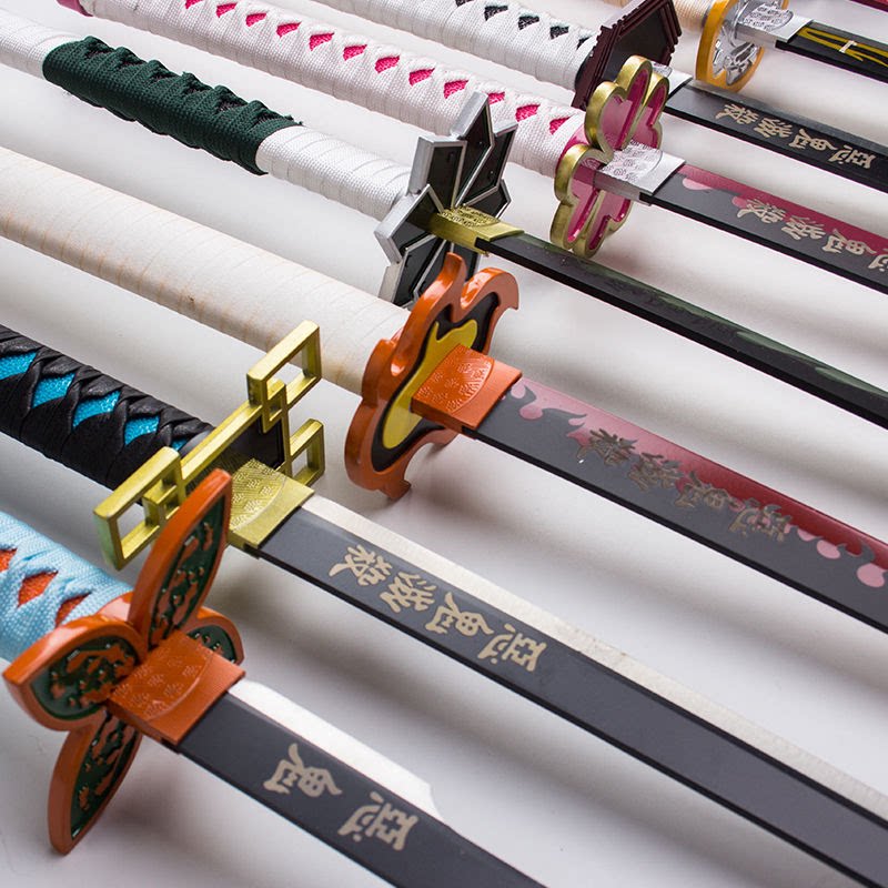 鬼灭之刃武器日轮刀COS道具刀炭治郎我妻善逸富冈义勇未开刃_COSPLAY配件_淘宝游戏网