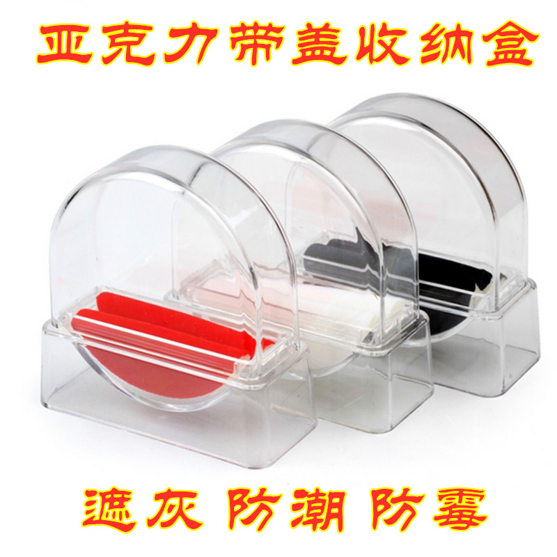 Thailand plastic other decorations acrylic with cover storage box display stand base dust-proof ash-covering display hot sale round