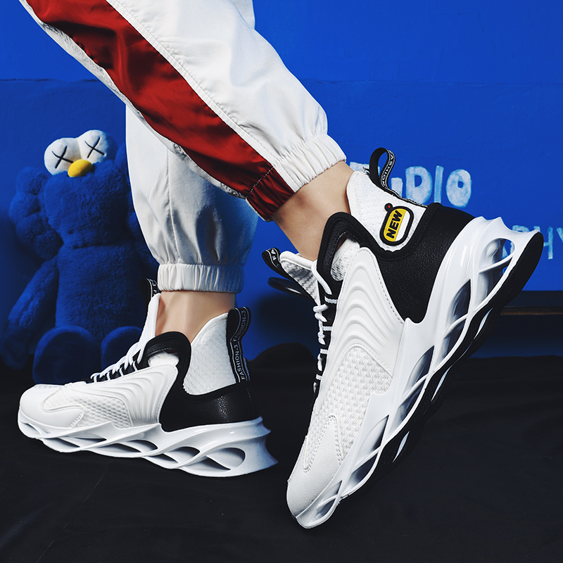 Men's shoes 2020 Spring shoes Men's damp shoes Net face damping knife frontal bottom sneakers men's summer breathable shoes men