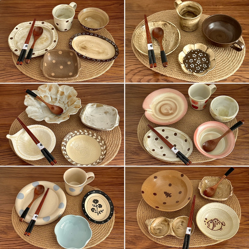 Man Life Boss Lady Single Person Dining Tableware Set Collection Exquisite High-End Vintage Durable Home Use Guesthouse Restaurant