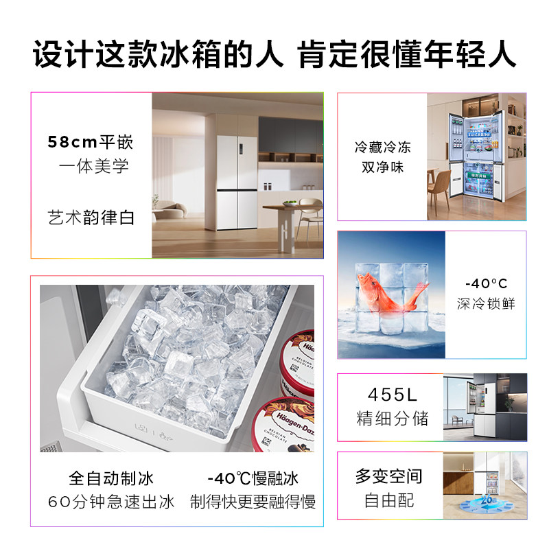 TCL-R455T9-UQB冰箱图片