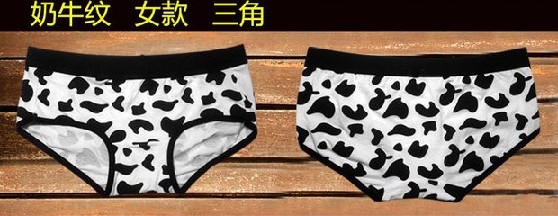 Full 2 ​​包邮 cặp đôi cá tính hoạt hình đồ lót cotton đồ lót nam boxer nữ tam giác xốp dễ thương thời trang đồ lót