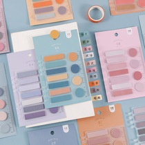 Nordic Morandi Salt Line Join Pages Clothes Convenient Sticker Index Paste Label Small Bar Mark Sticker