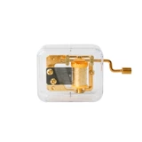 Маленькая прозрачная заводная металлическая музыкальная шкатулка для влюбленных, подарок на день рождения