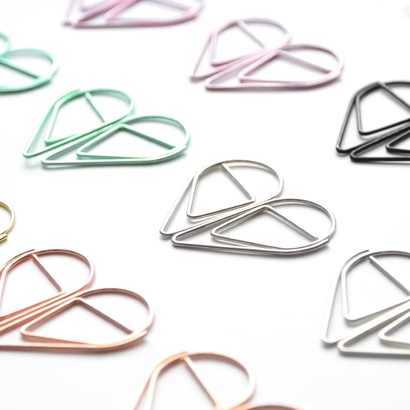 Fresh pin drop-shaped for office, simple and elegant design, scheduler, 6 colors