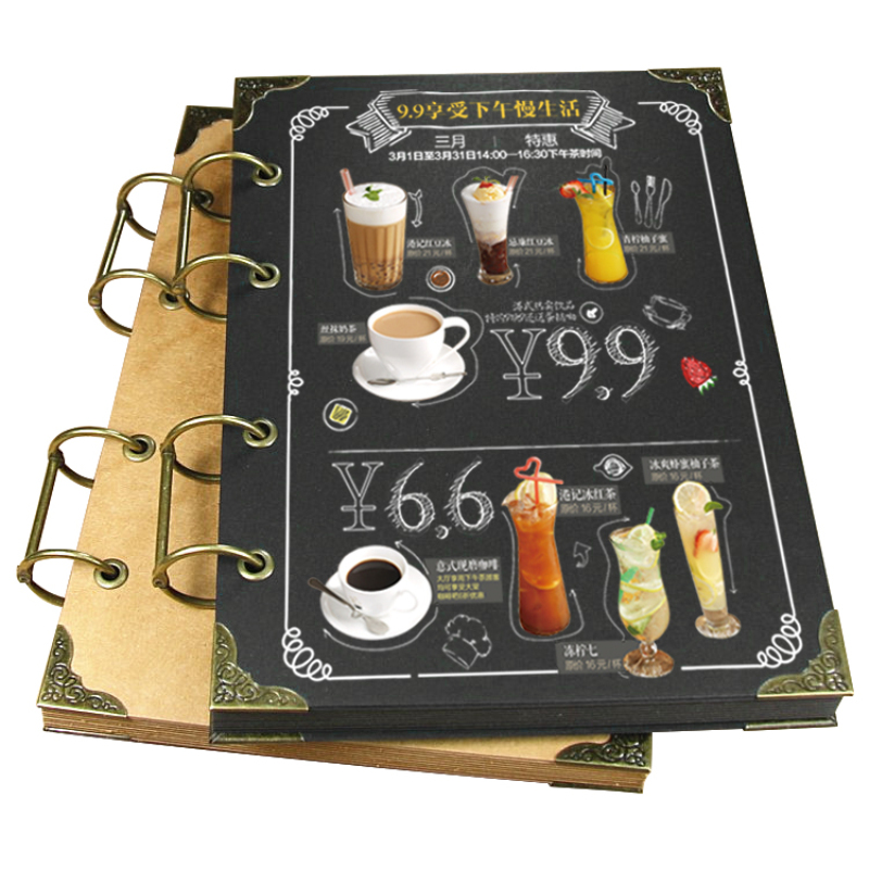 Douyin kraft paper menu diy handwritten hand-painted family recipe recipes with the same paragraph photo album creative personality book