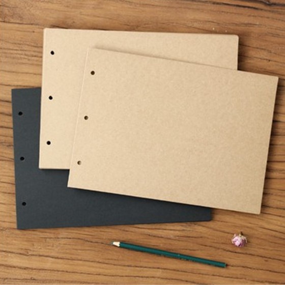 Comic book inner page three-ring black cardboard kraft inner page only suitable for this shop A5 A4 iron ring photo book special