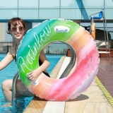 Радужный надувной плавательный круг для взрослых подходит для мужчин и женщин, облако, популярно в интернете, увеличенная толщина