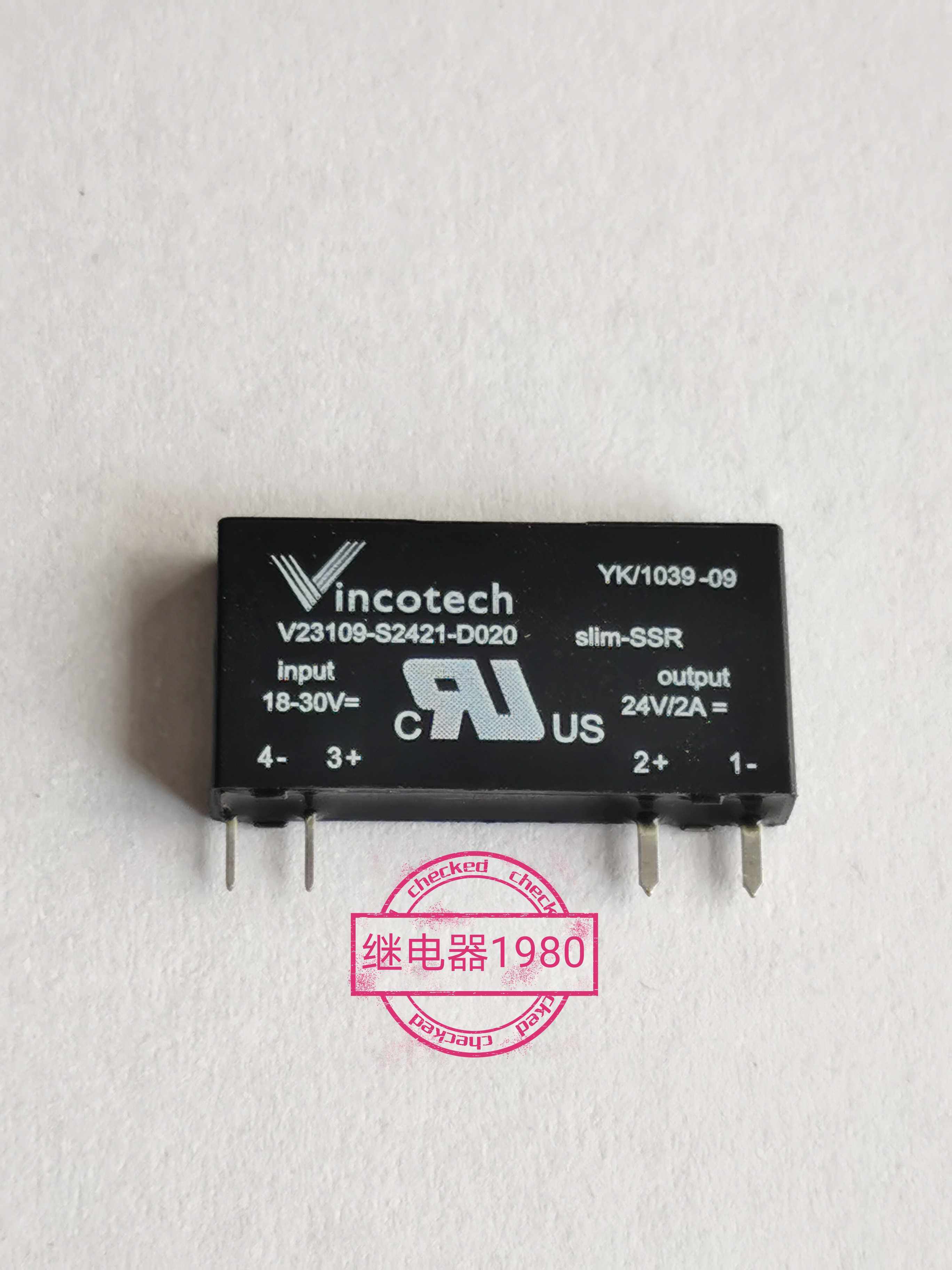 New original Tyco solid state relay V23109-S2421-D020 4 feet 24VDC 2A can be shot straight