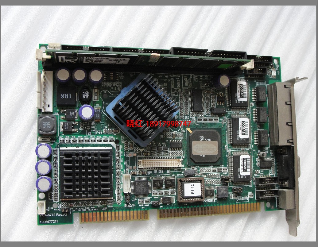 Research and development PCA-6772 industrial control main board 3 Internet interface Main board test intact send memory CF card