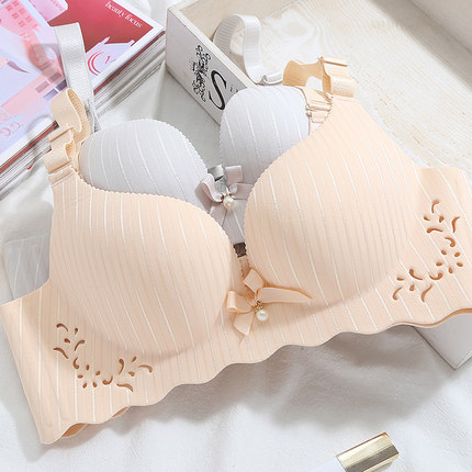 无痕内衣少女士透气厚薄款性感小胸无钢圈文胸聚拢上托收副乳胸罩-tmall.com天猫