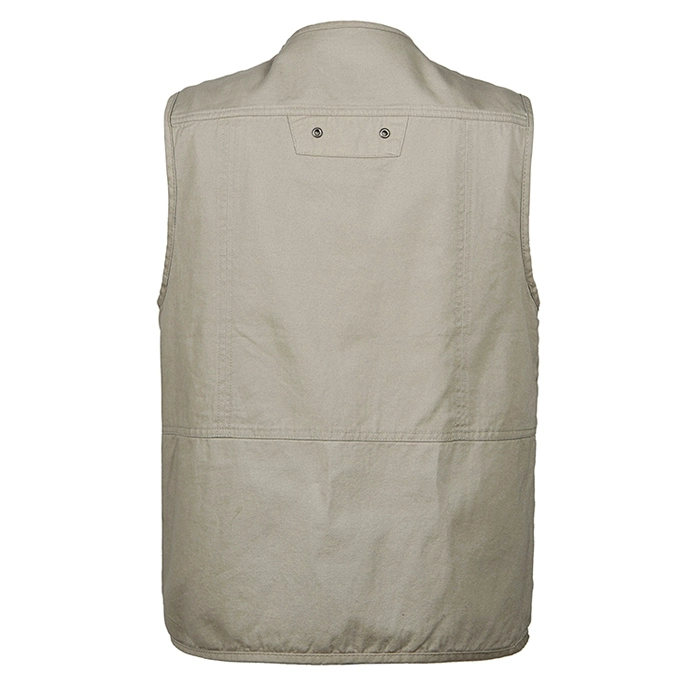 Mùa xuân và mùa thu cotton nam nhiều túi quần trung và tuổi già kích thước lớn nhiều túi chụp ảnh câu cá vest vest giặt áo khoác thu đông