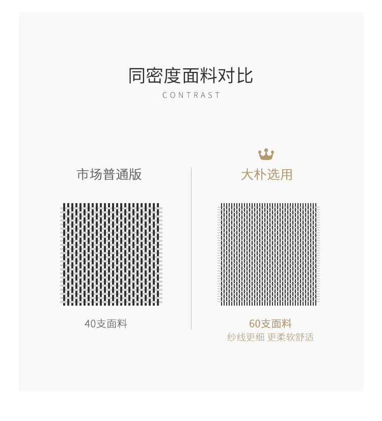 大朴 A类磨毛 60支贡缎 床单被套四件套 图5