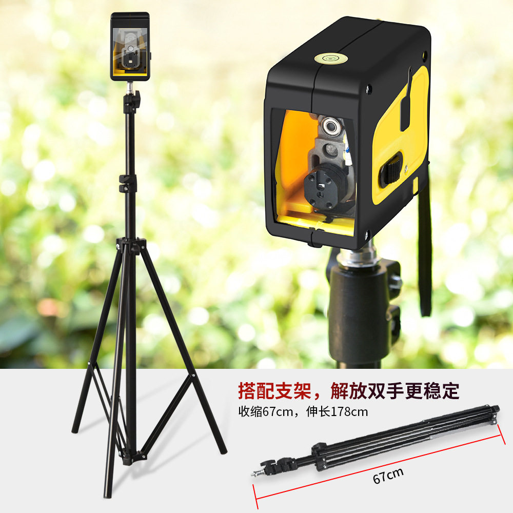 Infrared green light high-precision 2-wire mini USB portable leveling instrument laser automatic leveling line leveling instrument