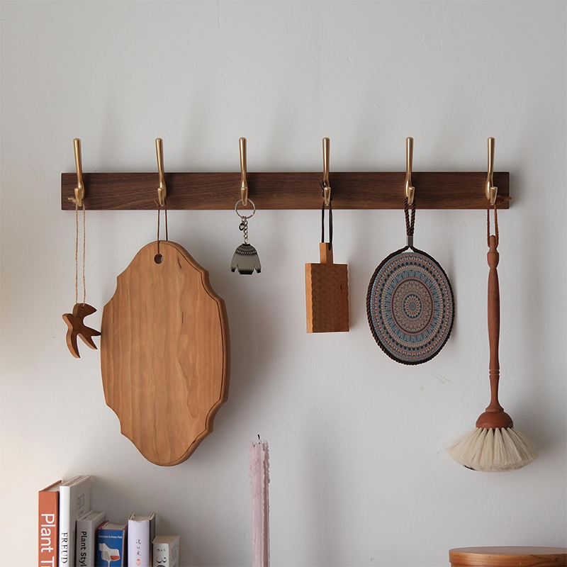 Shake Home | Solid Wood Coat Hooks, Creative No-Drill Coat Hooks, Door-Back Coat Hooks, Wall Hooks