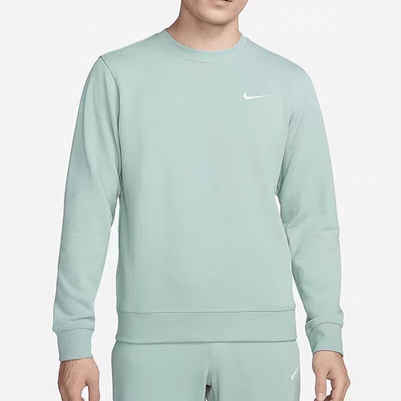 Nike Men's Sweatshirt Round Neck Pullover Terry Knit Pure Cotton Sports Casual Embroidered Hook 637903-309