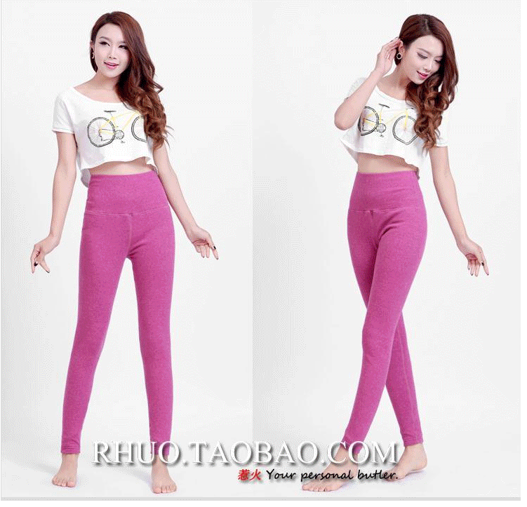 Authentic 毛毛 毛 菡 và quần nhung dày ấm 2121 quần legging cho bé gái