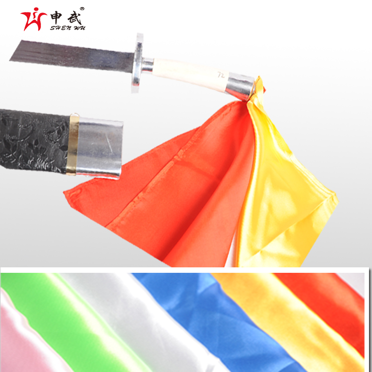 Shanghai Direct Martial Arts Knife Color Performing knife - color cloth rope - dart cloth traditional martial arts knife and color cloth
