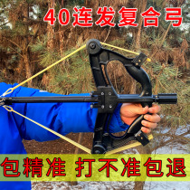 New Veron 40 Tandem Hair Composite Bow High Precision Outdoor Design Small Bow Laser Infrared Aiming Adult Steel Ball Bow