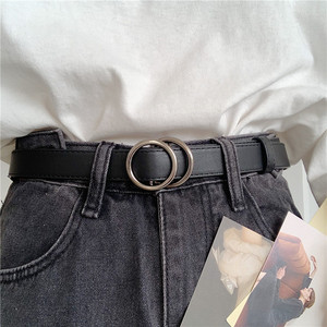 无孔皮带免打孔腰带牛仔裤带