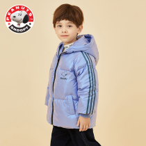 Snoopy childrens velvet cotton clothes 2021 new baby boys thick cotton clothes girls wash-free coat card baby
