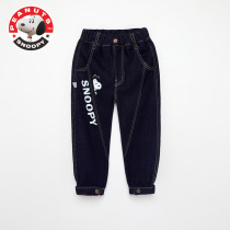 Snoopy Boys Denim Overalls Baby Casual Pants Infant Childrens Footwear Brand Broken Code Anti-Season Clearance