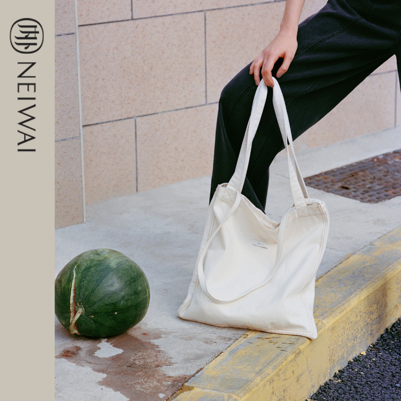 NEIWAI inside and outside cotton portable tote bag diagonal cross hand-held commuter sports multi-scene
